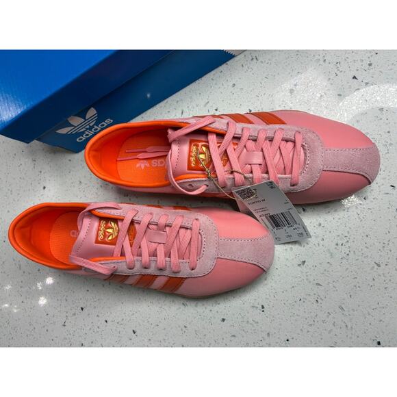 New Adidas Women's Tokyo Sneakers Nylon Semi Pink Spark Orange Ji3297 Sz 8.5 NIB - Picture 3 of 9